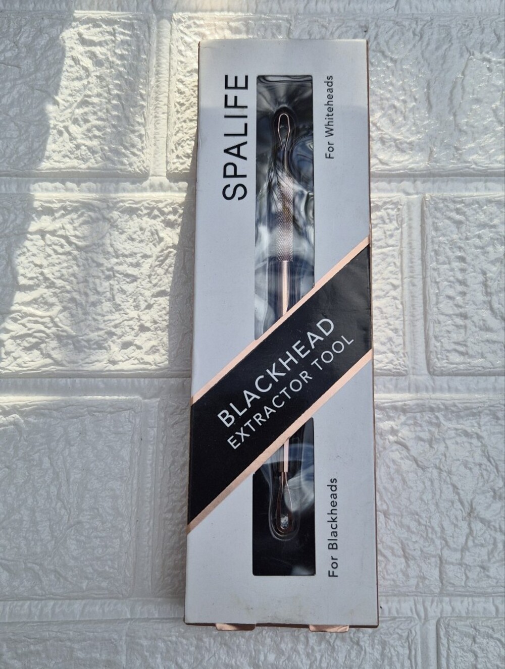 Boxed SpaLife Blackhead Extractor Tool dual-ended rose-gold Safe skin Skincare
